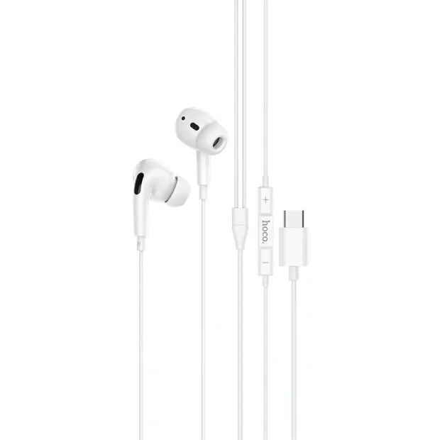 Casti In-Ear Hoco M1 PRO cu fir conector Type C 1.2 m Alb