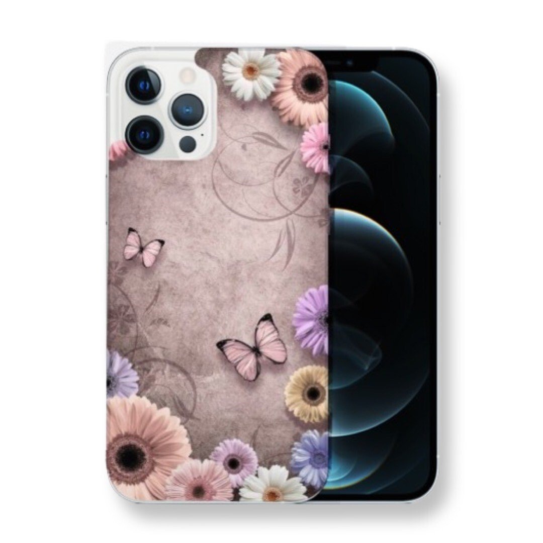 Husa Fashion Mobico pentru iPhone 13 Pro Max Butterfly and Flowers thumb