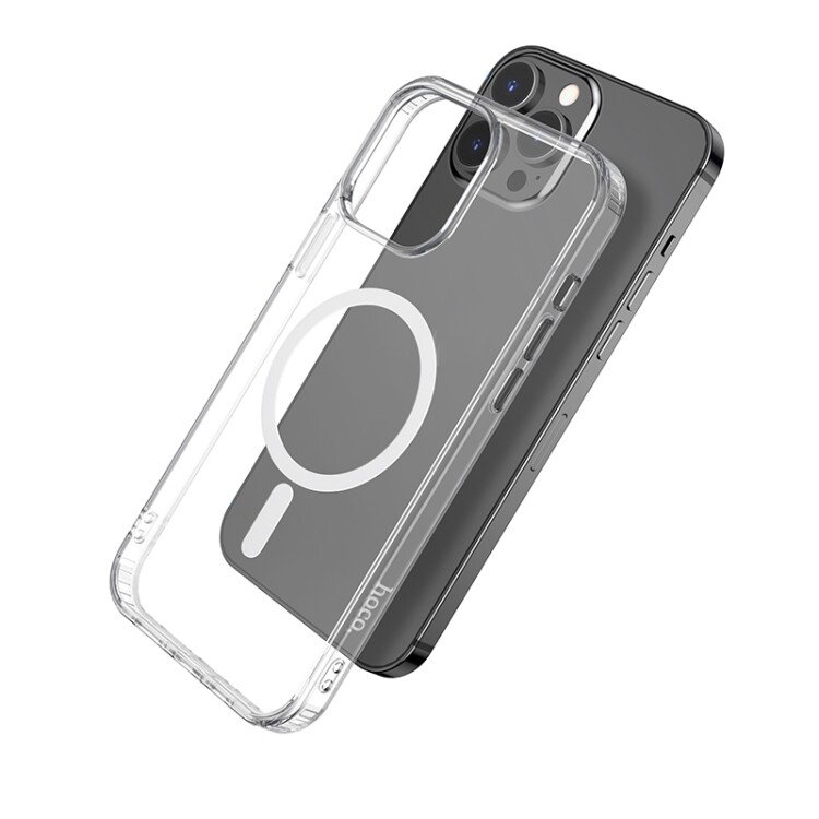 Husa Cover Hoco Magnetic Series Anti-Fall pentru iPhone 13 Transparent thumb