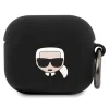 Husa Karl Lagerfeld Head pentru Airpods 3 Black