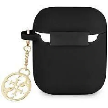 Husa Cover Guess 4G Charms pentru Airpods 1/2 Black