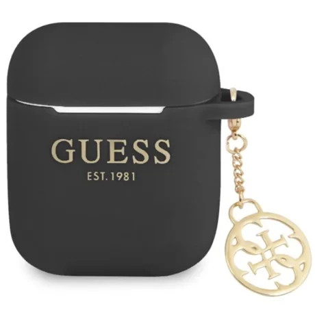 Husa Cover Guess 4G Charms pentru Airpods 1/2 Black