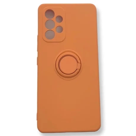Husa Cover Silicon Finger Grip pentru Samsung A53 5G Portocaliu