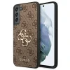 Husa Cover Guess PU 4G Metal Logo pentru Samsung Galaxy S22 Plus Brown