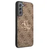 Husa Cover Guess PU 4G Metal Logo pentru Samsung Galaxy S22 Plus Brown