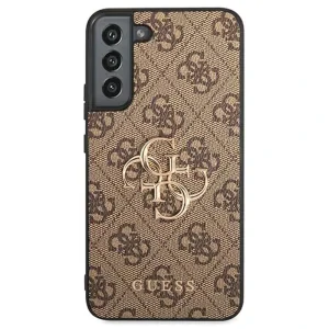 Husa Cover Guess PU 4G Metal Logo pentru Samsung Galaxy S22 Plus Brown