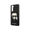 Husa Cover Karl PU Saffiano Karl Head pentru Samsung Galaxy S21 FE 5G Black