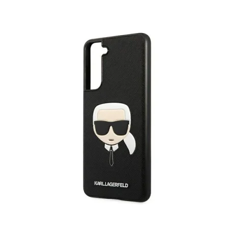Husa Cover Karl PU Saffiano Karl Head pentru Samsung Galaxy S21 FE 5G Black