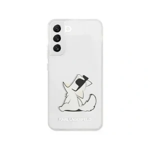 Husa Cover Karl Lagerfeld TPU Choupette Eat pentru Samsung Galaxy S22 Plus Clear