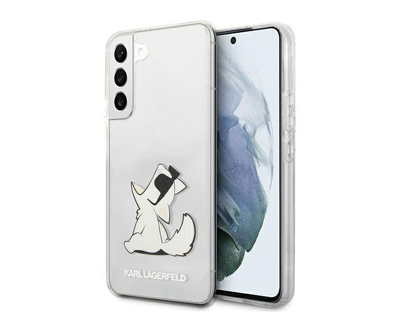 Husa Cover Karl Lagerfeld TPU Choupette Eat pentru Samsung Galaxy S22 Plus Clear thumb