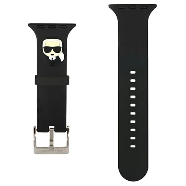 Curea Karl Lagerfeld Choupette pentru Apple Watch 38/40mm Black