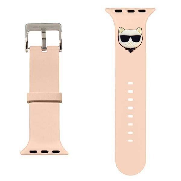 Curea Karl Lagerfeld Choupette pentru Apple Watch 38/40mm Pink thumb