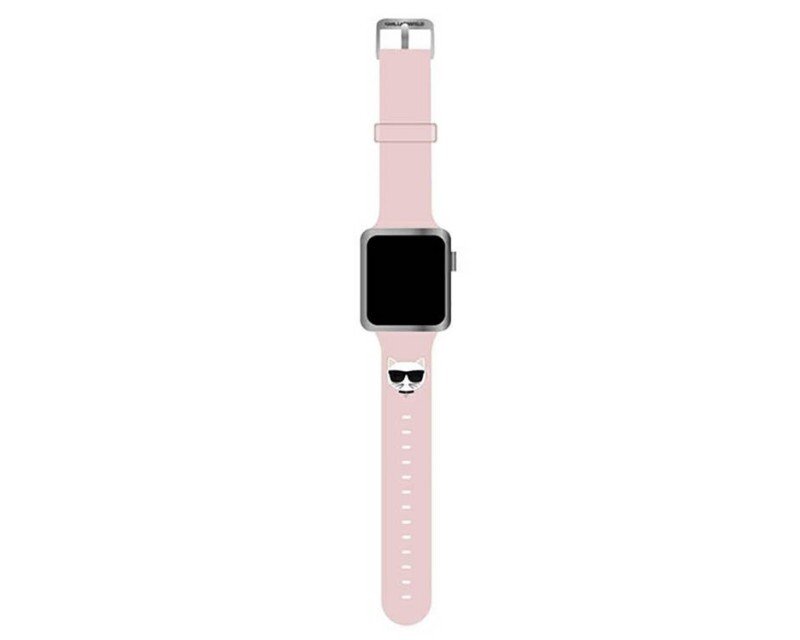 Curea Karl Lagerfeld Choupette pentru Apple Watch 38/40mm Pink thumb