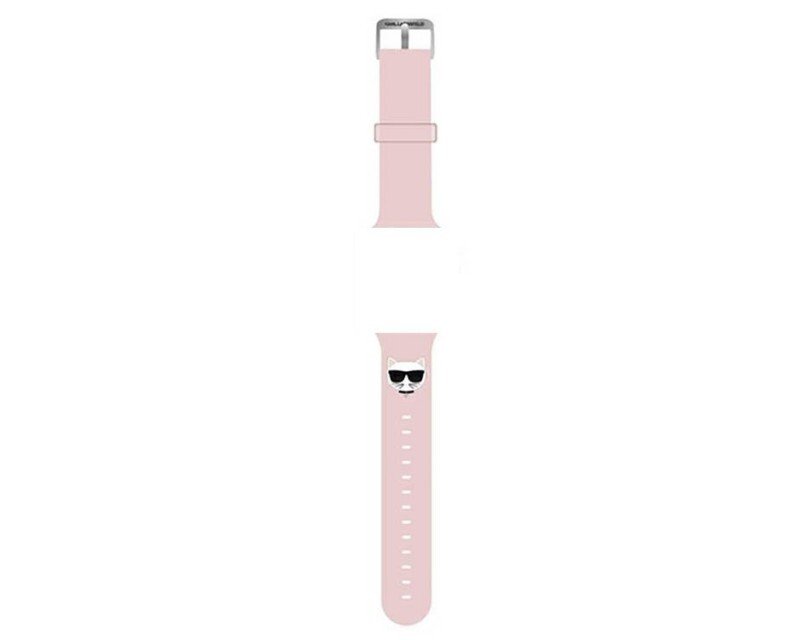 Curea Karl Lagerfeld Choupette pentru Apple Watch 38/40mm Pink thumb