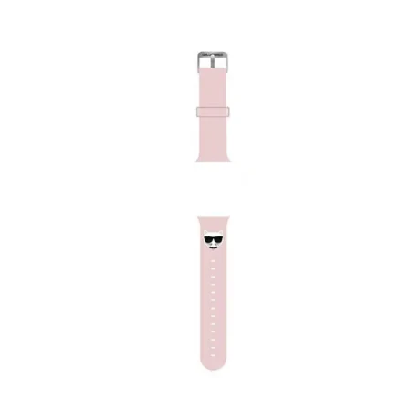 Curea Karl Lagerfeld Choupette pentru Apple Watch 38/40mm Pink