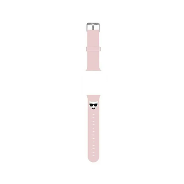 Curea Karl Lagerfeld Choupette pentru Apple Watch 38/40mm Pink