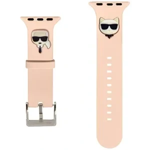 Curea Karl Lagerfeld Choupette pentru Apple Watch 42/44mm Pink