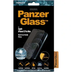 Folie Sticla Panzer Privacy Case Friendly pentru iPhone 12 Pro Max Negru