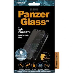 Folie Sticla Panzer Privacy Case Friendly pentru iPhone 12/12 Pro Negru