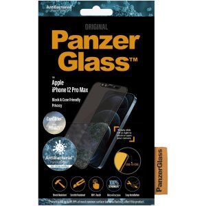 Folie Sticla Panzer Privacy pentru iPhone 12 Pro Max Negru