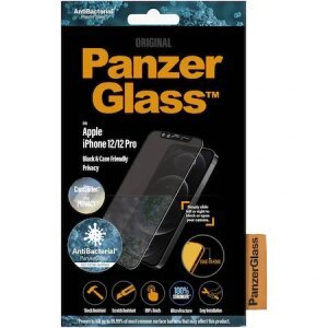 Folie Sticla Panzer Privacy pentru iPhone 12/12 Pro Negru