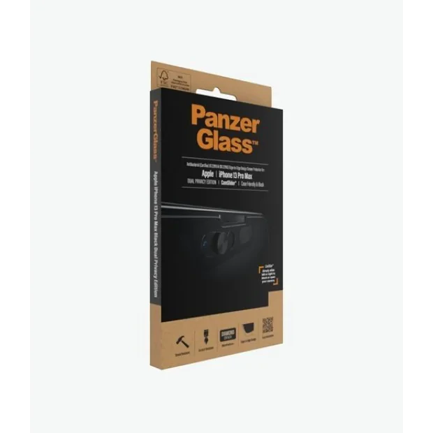 Folie Sticla Panzer Privacy pentru iPhone 13 Pro Max Negru