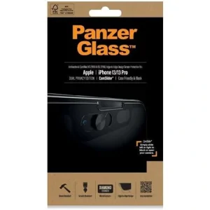 Folie Sticla Panzer Privacy pentru iPhone 13/13 Pro Negru
