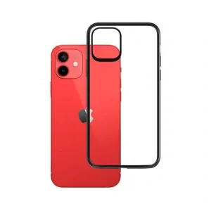 Husa Silicon Armor Transparenta 3MK pentru iPhone 12 Mini Negru