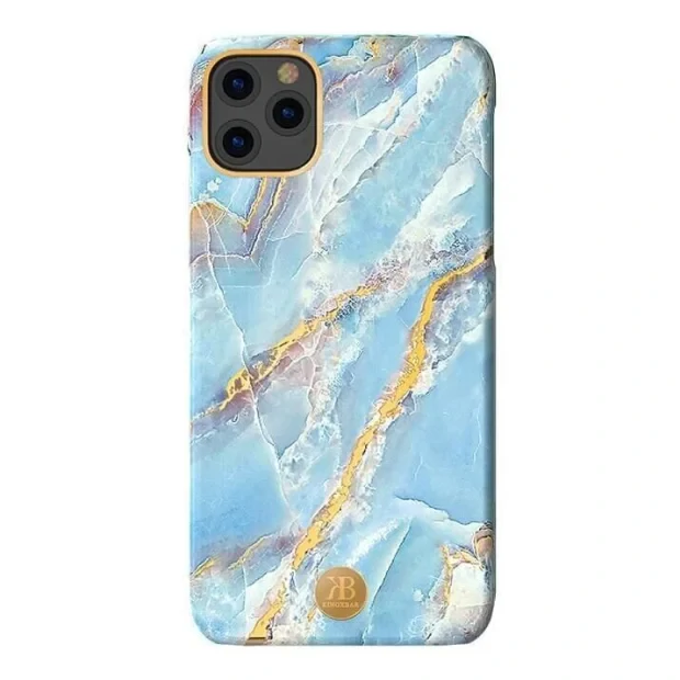 Husa Cover Kingxbar Marble pentru iPhone 11 Pro Albastru