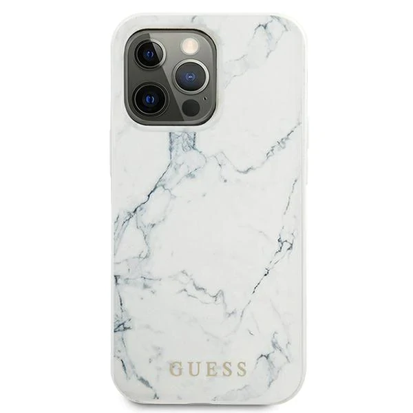 Husa Cover Guess Marble pentru iPhone 13 Pro White thumb