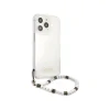 Husa Cover Guess PC Script Pentru iPhone 13 Pro Max Transparent White Pearls