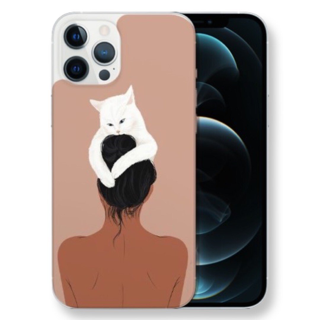 Husa Fashion Mobico pentru iPhone 13 Pro Girl With the Cat thumb