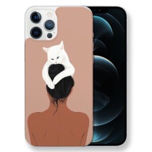 Husa Fashion Mobico pentru iPhone 13 Pro Girl With the Cat
