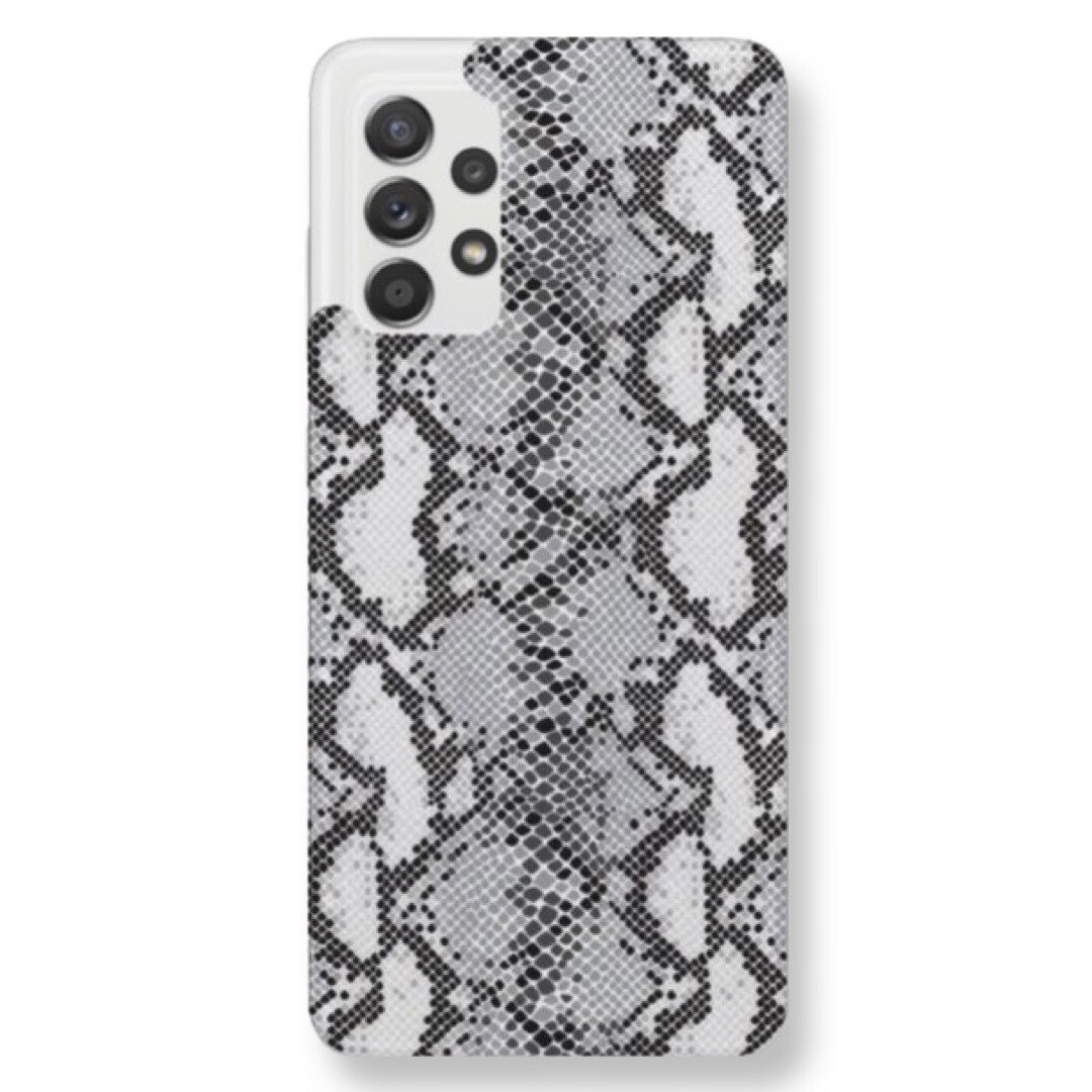 Husa Fashion Mobico pentru Samsung Galaxy A73 5G Snake Print Silver thumb