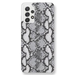 Husa Fashion Mobico pentru Samsung Galaxy A73 5G Snake Print Silver