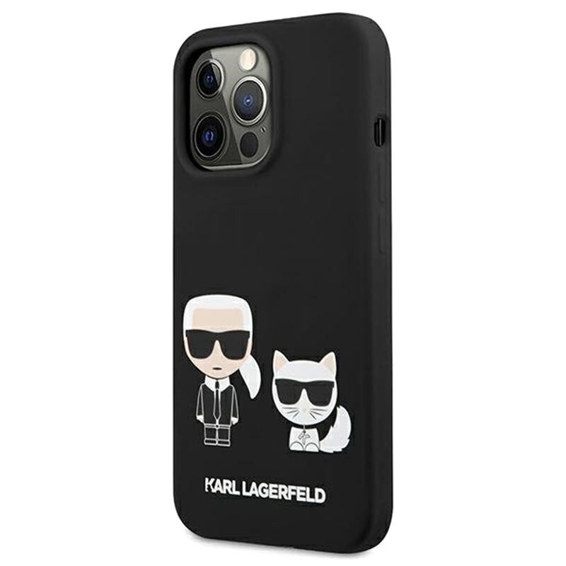 Husa Cover Karl Lagerfeld Choupette Liquid Silicone pentru iPhone 13 Pro Black thumb
