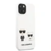 Husa Cover Karl Lagerfeld Choupette Liquid Silicone pentru iPhone 13 White