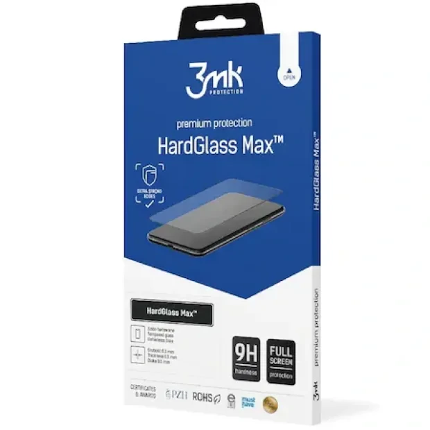 Folie Sticla 3MK Hardglass Max pentru Samsung Galaxy S21 Ultra 5G Negru