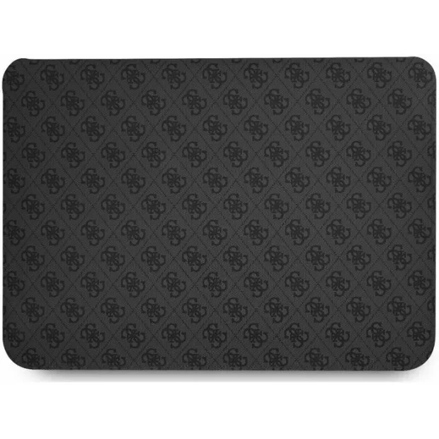 Geanta Laptop Guess PU Triangle Metal Logo 16 Inch Black