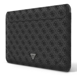 Geanta Laptop Guess PU Triangle Metal Logo 16 Inch Black