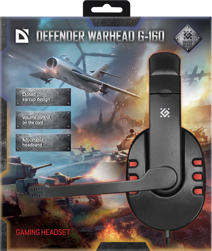 Casti Gaming Defender Warhead G-160 Negru thumb