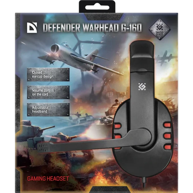 Casti Gaming Defender Warhead G-160 Negru