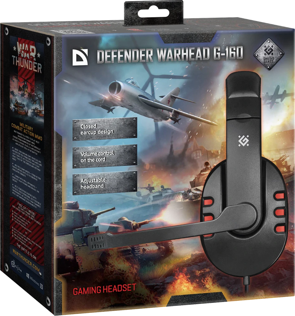 Casti Gaming Defender Warhead G-160 Negru thumb