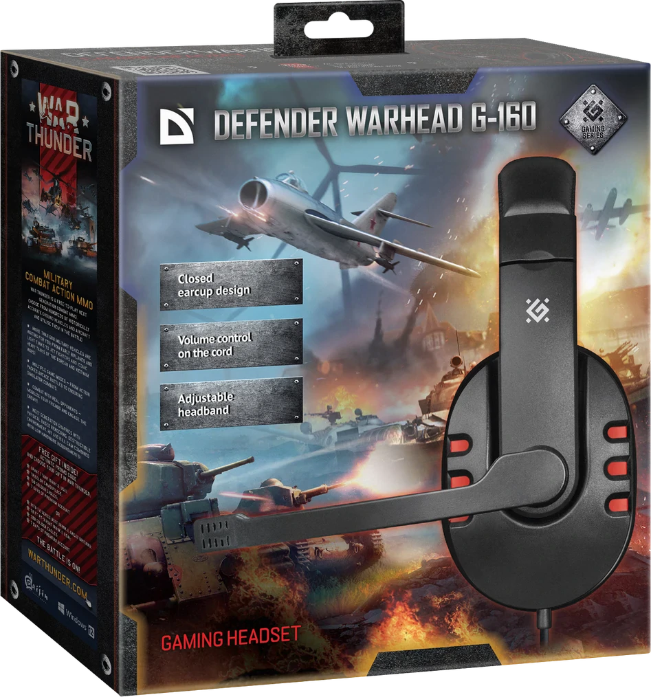 Casti Gaming Defender Warhead G-160 Negru thumb