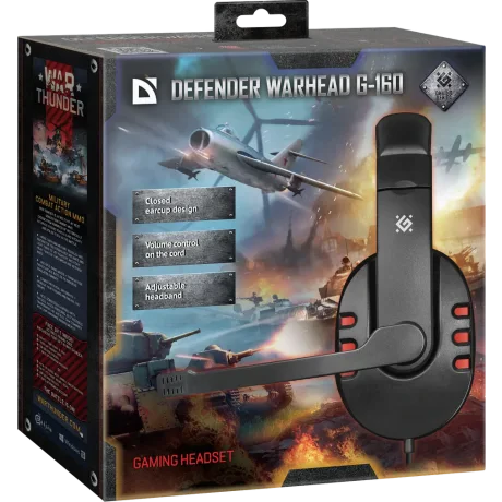 Casti Gaming Defender Warhead G-160 Negru