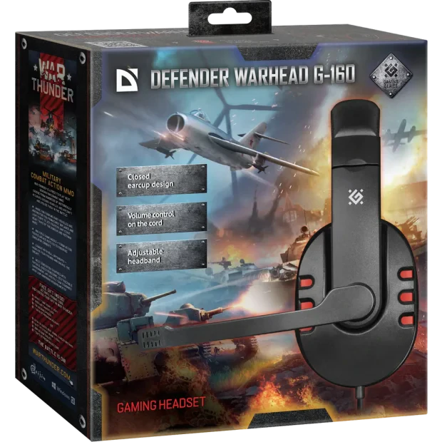 Casti Gaming Defender Warhead G-160 Negru