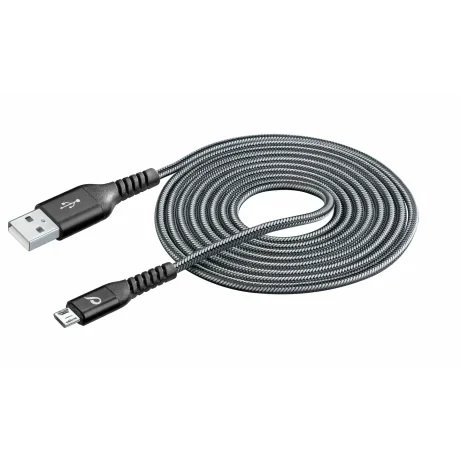 Cablu Cellularline Extreme 2M MicroUsb Negru Fast Charge