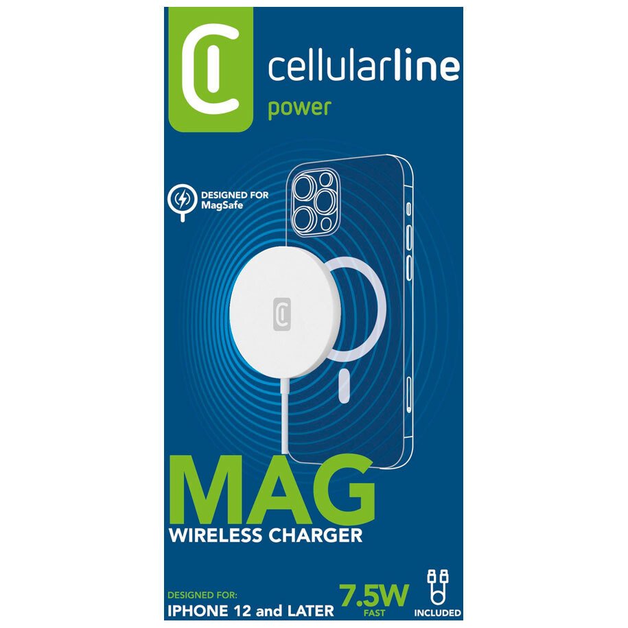 Incarcator Wireless Cellularline MagSafe 7.5W Alb thumb