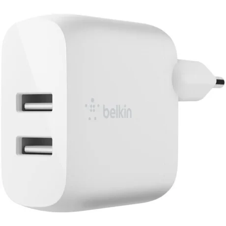 Incarcator Belkin Boost Charge Dual USB-A 24W+USB-A to Micro-USB Alb