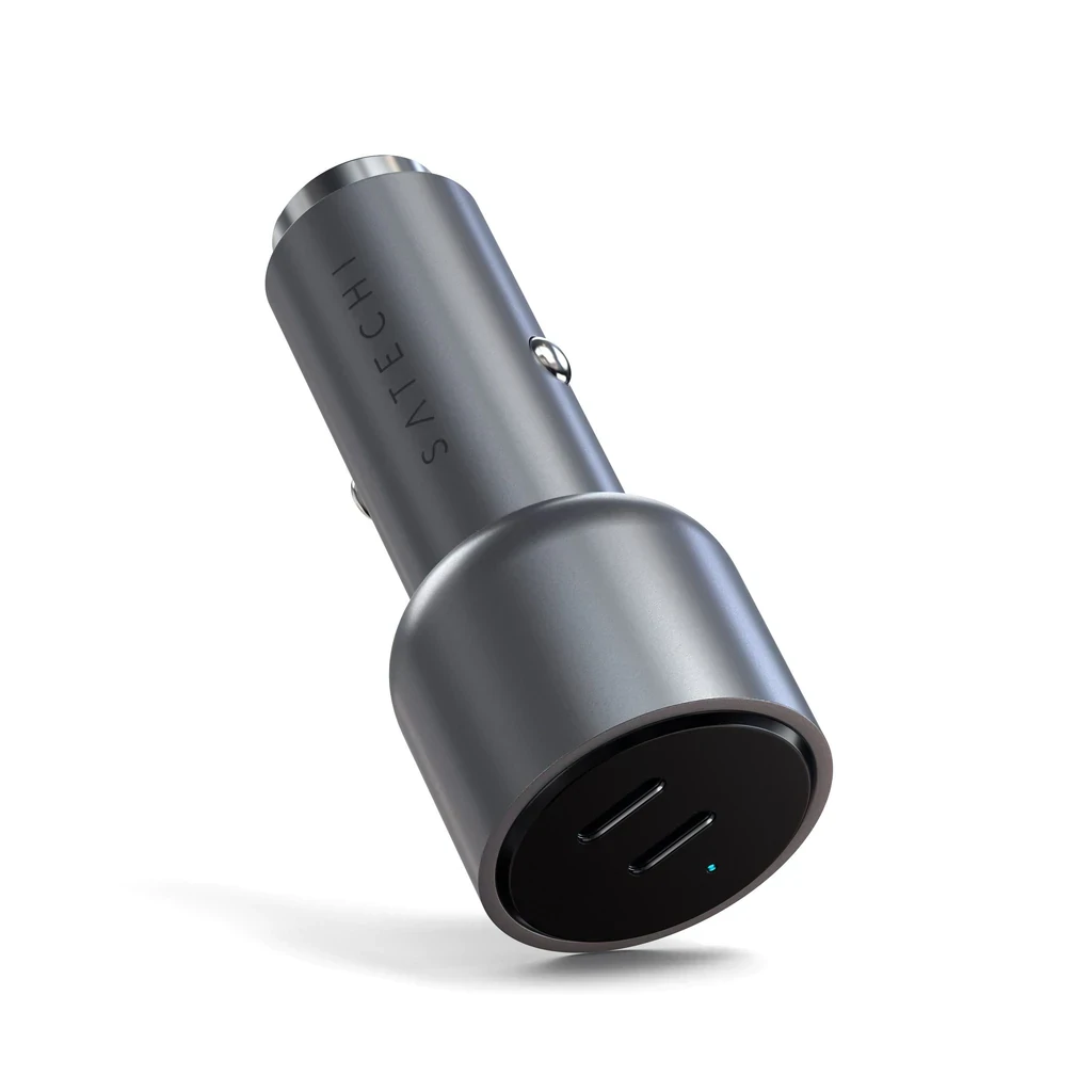 Satechi 40W Dual USB-C PD Car Charger Silver thumb